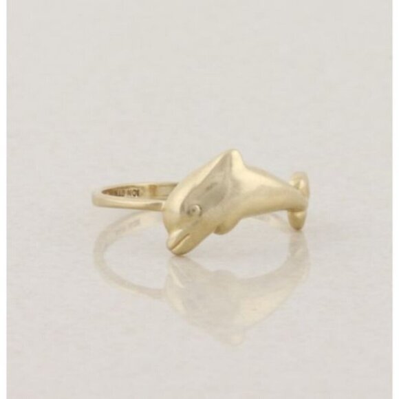Unbranded Jewelry - 10k Yellow Gold Dolphin Ring Size 8 1/4